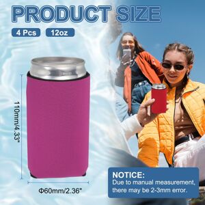 Unique Can Sleeve Can Cooler, Neoprene Beer Bottle Cover - 12oz Rose Red 12oz Unique Can Sleeve Can Cooler, Neoprene Beer Bottle Cover - 12oz Rose Red 12oz