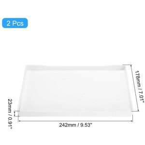 Unique 2Pcs Serving Tray Small Mini Tray Plastic Rectangular Wooden Serving Trays Decorative Ottoman Platter White 7 Unique 2Pcs Serving Tray Small Mini Tray Plastic Rectangular Wooden Serving Trays Decorative Ottoman Platter White 7