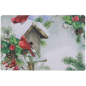 IH Casa Decor Plastic Placemat Bird House - Set of 12 Red Set of 12 IH Casa Decor Plastic Placemat Bird House - Set of 12 Red Set of 12