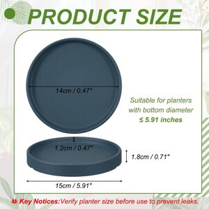 Unique Ceramic Plant Saucers, Round Flower Planter Water Trays Ceramic Plant Saucer Pot Tray Navy Blue 5.5 Inch Unique Ceramic Plant Saucers, Round Flower Planter Water Trays Ceramic Plant Saucer Pot Tray Navy Blue 5.5 Inch