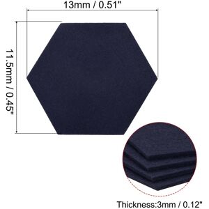 Unique Felt Coasters, 4pcs Absorbent Pad Coaster for Drink Cup Pot Bowl Vase Dark Blue 0.45 In. W X 0.12 In. D Unique Felt Coasters, 4pcs Absorbent Pad Coaster for Drink Cup Pot Bowl Vase Dark Blue 0.45 In. W X 0.12 In. D