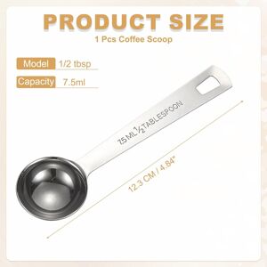 Unique ml Tablespoon Measuring Spoon, Tbsp Measuring Spoon Stainless Steel - Silver 1/2 tbsp(7.5ml) Unique ml Tablespoon Measuring Spoon, Tbsp Measuring Spoon Stainless Steel - Silver 1/2 tbsp(7.5ml)