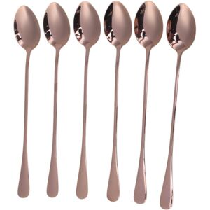 Unique 1 Set Flatware Sets Dishwasher Safe Pointed Ice Cream Spoons 6-Piece Set Stainless Steel Silver Tone 19.2x3cm Rose Gold Tone 0.01 In. L X 0.01 In. W X 0.01 In. H Unique 1 Set Flatware Sets Dishwasher Safe Pointed Ice Cream Spoons 6-Piece Set Stainless Steel Silver Tone 19.2x3cm Rose Gold Tone 0.01 In. L X 0.01 In. W X 0.01 In. H
