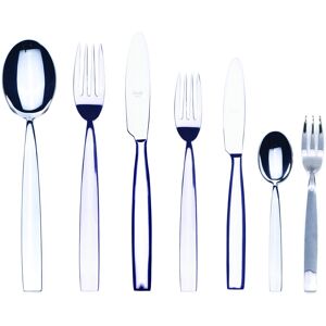 Mepra Mediterranea Flatware Set with Cake Fork - 30 Pieces Knives Hollow Handle Silver Service for 6 Mepra Mediterranea Flatware Set with Cake Fork - 30 Pieces Knives Hollow Handle Silver Service for 6