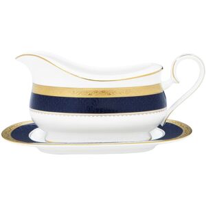 Noritake Odessa Cobalt Gold Gravy With Tray (2 Pieces), 21.50 oz. Gold Noritake Odessa Cobalt Gold Gravy With Tray (2 Pieces), 21.50 oz. Gold