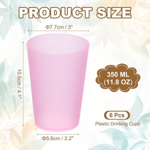 Unique Plastic Tumblers, Reusable Drinking Glasses Unbreakable Water Tumblers for Home Clear Pink Small Unique Plastic Tumblers, Reusable Drinking Glasses Unbreakable Water Tumblers for Home Clear Pink Small