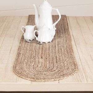 VHC Brands Natural Jute Runner Beige 13x90 VHC Brands Natural Jute Runner Beige 13x90