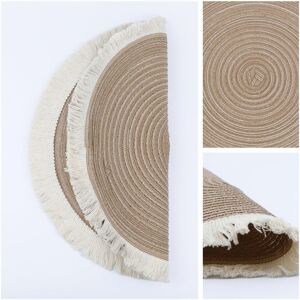 Unique Rustic Placemats Set of 6 Round Rattan Placemats for Dining Table Decor Indoor Outdoor Kitchen Table Mat Wipe Clean - 15*15in Coffee 15*15in Unique Rustic Placemats Set of 6 Round Rattan Placemats for Dining Table Decor Indoor Outdoor Kitchen Table Mat Wipe Clean - 15*15in Coffee 15*15in