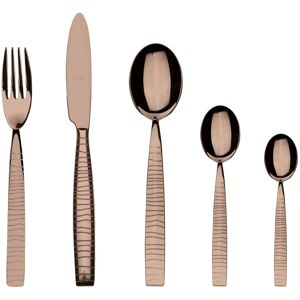 Mepra Tigre Flatware Set with Moka Spoons - 30 Pieces Bronze Service for 6 Mepra Tigre Flatware Set with Moka Spoons - 30 Pieces Bronze Service for 6