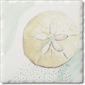 Counterart Absorbent Stone Coasters - Sand Dollar - Set of 4 - 4x4x273 4x4x273 Counterart Absorbent Stone Coasters - Sand Dollar - Set of 4 - 4x4x273 4x4x273