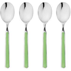 Mepra Fantasia 4-Piece Coffee Spoon Set Apple Green Service for 1 Mepra Fantasia 4-Piece Coffee Spoon Set Apple Green Service for 1