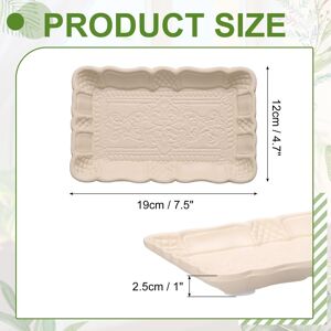 Unique Wooden Decorative Tray, Vintage European Style Serving Tray Breakfast Platter Beige 0.01 In. L X 0.01 In. W Unique Wooden Decorative Tray, Vintage European Style Serving Tray Breakfast Platter Beige 0.01 In. L X 0.01 In. W