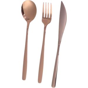 Unique 1 Set Flatware Sets Dishwasher Safe Cutlery Set Knife Fork Spoon 3-Piece Set 410 Stainless Steel Silver Tone 22x4x4cm Rose Gold Tone 0.01 In. L X 0.01 In. W X 0.01 In. H Unique 1 Set Flatware Sets Dishwasher Safe Cutlery Set Knife Fork Spoon 3-Piece Set 410 Stainless Steel Silver Tone 22x4x4cm Rose Gold Tone 0.01 In. L X 0.01 In. W X 0.01 In. H