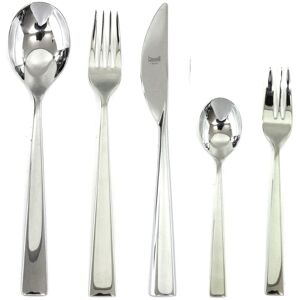 Mepra Energia Flatware Set with Cake Forks - 30 Pieces - Stainless Steel Silver Service for 6 Mepra Energia Flatware Set with Cake Forks - 30 Pieces - Stainless Steel Silver Service for 6