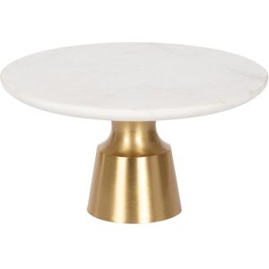 Kate and Laurel Anjana Round Cake Stand White/Gold 11x11x6 Kate and Laurel Anjana Round Cake Stand White/Gold 11x11x6