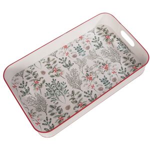Transpac Multicolored Metal Lodge Serving Tray for Rustic Home Decor White 19.5 In. L X 3.2 In. W Transpac Multicolored Metal Lodge Serving Tray for Rustic Home Decor White 19.5 In. L X 3.2 In. W