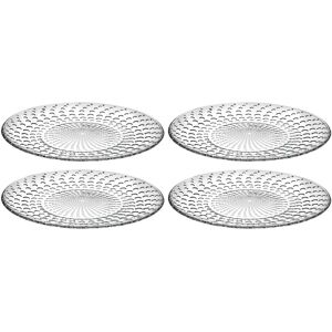 Majestic Gifts Inc. Glass Dinner Plate - Set/4 - 10.2 Clear 10.2 In. L X 10.2 In. W X 0.75 In. H Majestic Gifts Inc. Glass Dinner Plate - Set/4 - 10.2 Clear 10.2 In. L X 10.2 In. W X 0.75 In. H