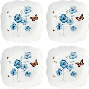 Lenox Butterfly Meadow Square 4-Piece Dinner Plates Multi Multi Lenox Butterfly Meadow Square 4-Piece Dinner Plates Multi Multi
