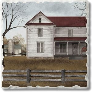 Counterart Absorbent Stone Coasters - Family Farm - Set of 4 - 4x4x1.428 4x4x1.428 Counterart Absorbent Stone Coasters - Family Farm - Set of 4 - 4x4x1.428 4x4x1.428