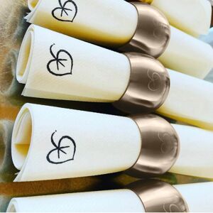 Mepra Atmosfera 4-Piece Materic Champagne Napkin Rings - Plutone Gold Set of 4 Mepra Atmosfera 4-Piece Materic Champagne Napkin Rings - Plutone Gold Set of 4