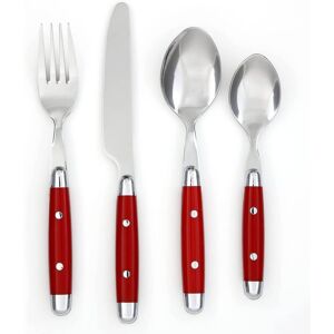 Cambridge Jubilee White 16-Piece Flatware Set Red 16 Piece Cambridge Jubilee White 16-Piece Flatware Set Red 16 Piece