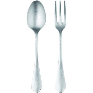 Mepra Stainless Steel Dolce Vita Pewter Serving Set (Fork and Spoon) Service for 1 Mepra Stainless Steel Dolce Vita Pewter Serving Set (Fork and Spoon) Service for 1