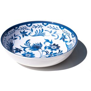 Abode Homewares Medallion Flower Melamine Serving Bowl - Blue - 11.9 Blue 11.9 In. L X 11.9 In. W X 3.1 In. H Abode Homewares Medallion Flower Melamine Serving Bowl - Blue - 11.9 Blue 11.9 In. L X 11.9 In. W X 3.1 In. H