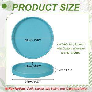 Unique Ceramic Plant Saucers, Round Flower Planter Water Trays Ceramic Plant Saucer Pot Tray Lake Blue 7.9 Inch Unique Ceramic Plant Saucers, Round Flower Planter Water Trays Ceramic Plant Saucer Pot Tray Lake Blue 7.9 Inch