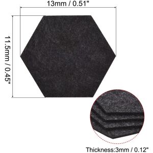 Unique Felt Coasters, 9pcs Absorbent Pad Coaster for Drink Cup Pot Bowl Vase Dark Grey 0.45 In. W X 0.12 In. D Unique Felt Coasters, 9pcs Absorbent Pad Coaster for Drink Cup Pot Bowl Vase Dark Grey 0.45 In. W X 0.12 In. D