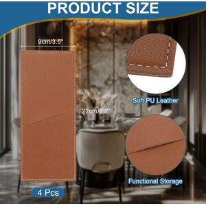 Unique Leather Cutlery Sleeve Knife Bag Pouch for Dining Table - 22 x 9 cm Brown 22 x 9 cm Unique Leather Cutlery Sleeve Knife Bag Pouch for Dining Table - 22 x 9 cm Brown 22 x 9 cm