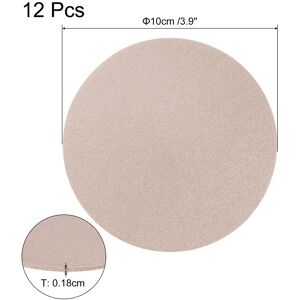 Unique Leather Coasters, 4inch 12Pcs Personalized Modern Coasters Champagne 0.01 In. W X 0.01 In. D Unique Leather Coasters, 4inch 12Pcs Personalized Modern Coasters Champagne 0.01 In. W X 0.01 In. D