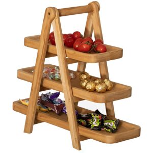 Vintiquewise 3-Tier Wooden Tray Farmhouse Inspired Cupcake Stand Dessert Platter Pastry Holder Appetizer Display Natural 6.0 In. L X 18.0 In. W X 15.0 In. H Vintiquewise 3-Tier Wooden Tray Farmhouse Inspired Cupcake Stand Dessert Platter Pastry Holder Appetizer Display Natural 6.0 In. L X 18.0 In. W X 15.0 In. H