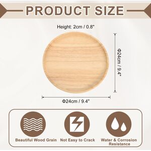 Unique Bamboo Serving Tray, Round Wooden Trays Portable Serving Platters for Food Fruit, Snacks, Bread, Vanity, Weddings, Picnics Beige 9.4 Unique Bamboo Serving Tray, Round Wooden Trays Portable Serving Platters for Food Fruit, Snacks, Bread, Vanity, Weddings, Picnics Beige 9.4