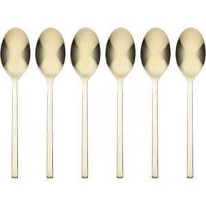 Oneida Allay Champagne Everyday Flatware Teaspoons, Set of 6 Gold Service for 6 Oneida Allay Champagne Everyday Flatware Teaspoons, Set of 6 Gold Service for 6
