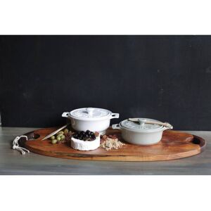 Storied Home Round Stoneware Brie Bakers with Lids & Wood Spreaders (Set of 2 Colors) Multicolor 2 lbs. Storied Home Round Stoneware Brie Bakers with Lids & Wood Spreaders (Set of 2 Colors) Multicolor 2 lbs.