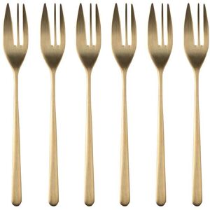 Mepra 6-piece Stainless Steel Linea Cake Fork Set - 6-Pieces Ice Gold 6-Pieces Mepra 6-piece Stainless Steel Linea Cake Fork Set - 6-Pieces Ice Gold 6-Pieces