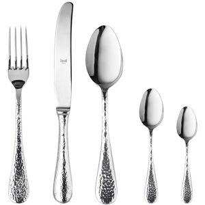 Mepra Epoque Flatware Set with Moka Spoons - 30 Pieces - Stainless Steel Silver Service for 6 Mepra Epoque Flatware Set with Moka Spoons - 30 Pieces - Stainless Steel Silver Service for 6