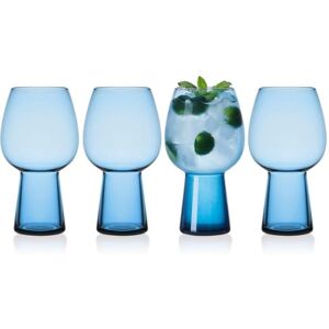 Mikasa Set of 4 Phoebe Blue Beer Goblets, 19 Oz Blue 3.5 In. L X 3.5 In. W X 6.63 In. H Mikasa Set of 4 Phoebe Blue Beer Goblets, 19 Oz Blue 3.5 In. L X 3.5 In. W X 6.63 In. H