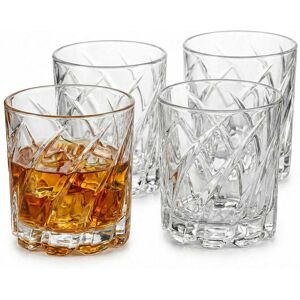 Jay Imports Uptown Bar Set of 4 - 10oz. Spinning Double Old Fashioned Glasses Clear Set of 4 Jay Imports Uptown Bar Set of 4 - 10oz. Spinning Double Old Fashioned Glasses Clear Set of 4