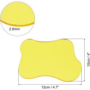 Unique 4pcs Acrylic Irregular Coaster, Coffee Cup Coaster Mug Pad 4.7 Yellow 0.1 In. L X 0.1 In. W X 0.1 In. H Unique 4pcs Acrylic Irregular Coaster, Coffee Cup Coaster Mug Pad 4.7 Yellow 0.1 In. L X 0.1 In. W X 0.1 In. H
