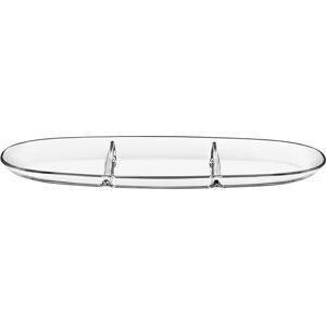 Majestic Gifts Inc. European Glass Three Sectional Tray - Platter -Relish Dish -16 Clear 16 Majestic Gifts Inc. European Glass Three Sectional Tray - Platter -Relish Dish -16 Clear 16