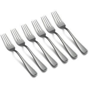 Cambridge Malibu Satin Salad Forks, Set Of 6 Silver Service for 6 Cambridge Malibu Satin Salad Forks, Set Of 6 Silver Service for 6