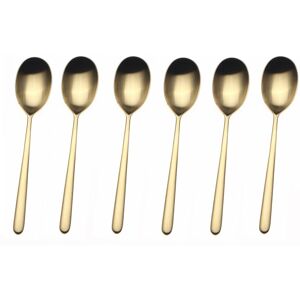 Mepra Linea Moka Spoons Set - 6 Pieces Ice Gold Service for 1 Mepra Linea Moka Spoons Set - 6 Pieces Ice Gold Service for 1