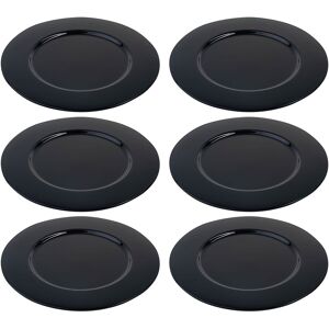 Majestic gifts Inc. Glass Charger-Plates - Black-12.5 Black 12.5 Majestic gifts Inc. Glass Charger-Plates - Black-12.5 Black 12.5