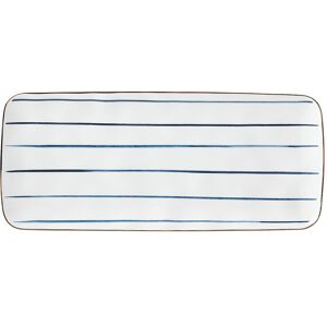 Lenox Blue Bay Hors D'oeuvre Tray Blue 14.0 In. L X 6.0 In. W X 0.75 In. H Lenox Blue Bay Hors D'oeuvre Tray Blue 14.0 In. L X 6.0 In. W X 0.75 In. H