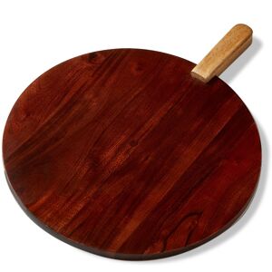 Tag Verge Round Board Natural Mango Wood Everyday Serving Tray Black 18.0 In. L X 14.0 In. W Tag Verge Round Board Natural Mango Wood Everyday Serving Tray Black 18.0 In. L X 14.0 In. W