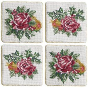 C&F Home Victorian Christmas Coaster Petit Point Coaster White 4.0 In. L X 4.0 In. W X 0.25 In. H C&F Home Victorian Christmas Coaster Petit Point Coaster White 4.0 In. L X 4.0 In. W X 0.25 In. H