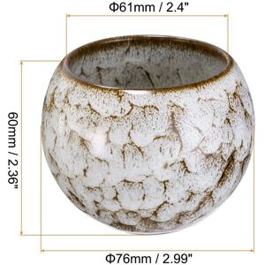 Unique 4pcs Chinese Japanese Ceramic Teacups 5.07 Oz Handmade Gong Fu Tea Set, Green Beige 4pcs Unique 4pcs Chinese Japanese Ceramic Teacups 5.07 Oz Handmade Gong Fu Tea Set, Green Beige 4pcs