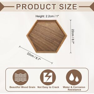 Unique Bamboo Serving Tray, Hexagon Wooden Trays Portable Serving Platters for Food Fruit, Snacks, Bread, Vanity, Weddings, Picnics 8.7 Unique Bamboo Serving Tray, Hexagon Wooden Trays Portable Serving Platters for Food Fruit, Snacks, Bread, Vanity, Weddings, Picnics 8.7