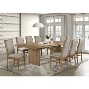 Coaster Adina Extension Dining Set Distressed Light Brown Brown 9-Piece Coaster Adina Extension Dining Set Distressed Light Brown Brown 9-Piece